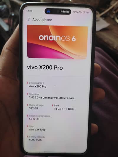 vivo x200 pro official PTA 16gb 512gb complete box all ok