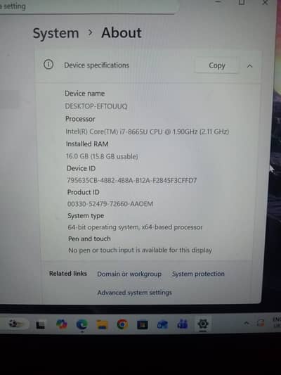 Core i7 - 8th generation - thinkpad - 512 ssd - 16 ram