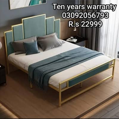 Double Bed|Iron double bed|Bed set|Single Bed|03092056793
