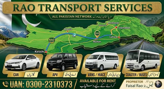 Rajput Transport Services | Coster, Hiace, Bullet proof Cars Available