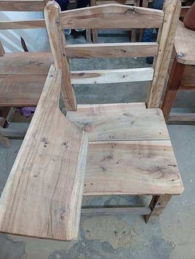 Wooden school chair