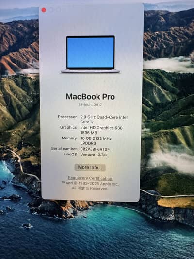 This is a macbook pro 2017 model woth some invisible scratches
