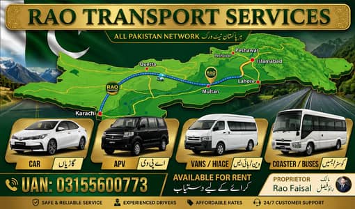 Rajput Transport Services | Coster, Hiace, Bullet proof Cars Available