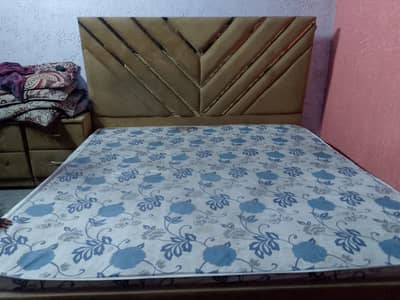 Double Bed with side table and mattress