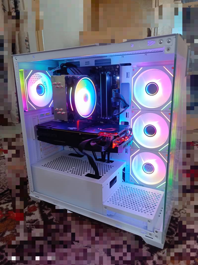 Full Gaming PC Setup with Display + GPU 0