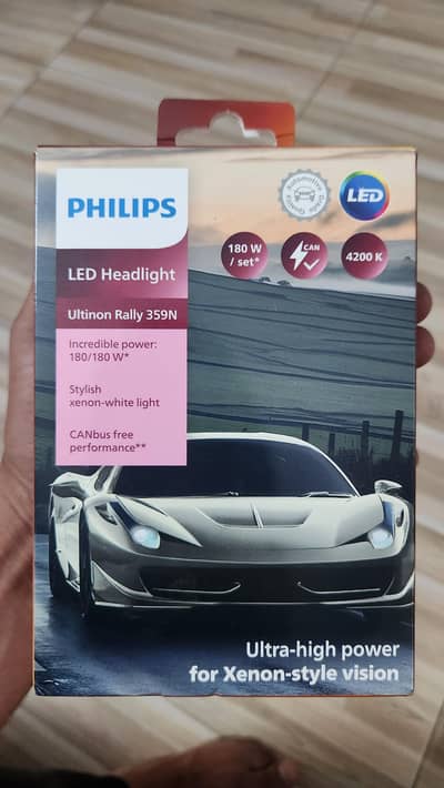 Philips LED Headlights Pair 180 Watts New, Original 100%