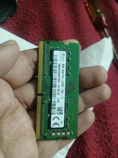 8GB DDR4 Laptop Ram orignal SK Hynix
