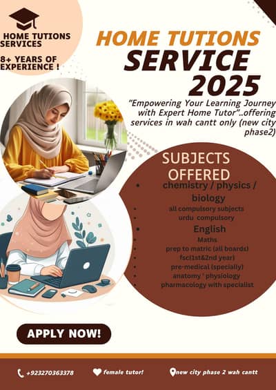 Experienced Home Tutor