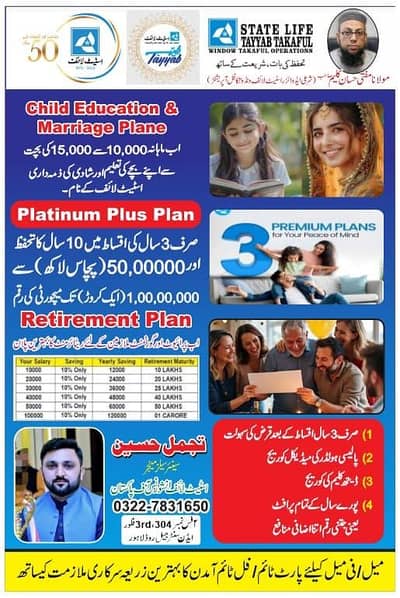State Life Insurance of Pakistan Retirement $ pension plan