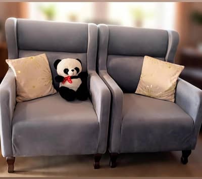 safa set/ 2 sofas / luxury velvet sofa