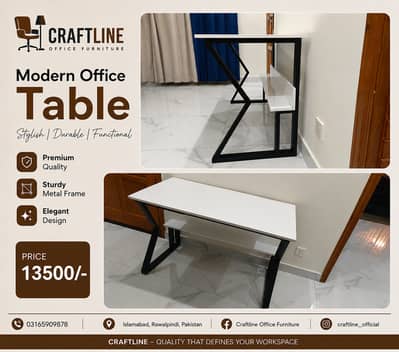 Modern K-Shape Table | Computer Table