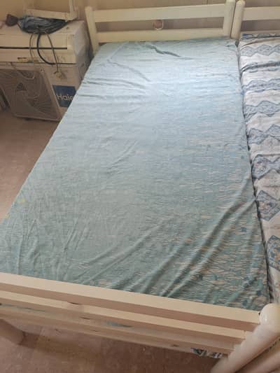 iron bed and new mattress