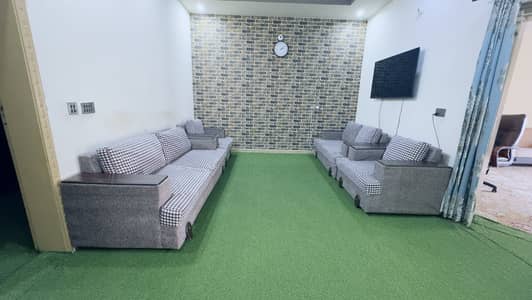 7 seater Sofa along with 3 pieces of Tables