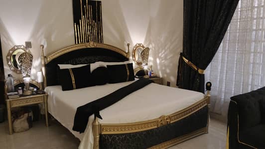 Bed set with side tables and dressing table coffe table