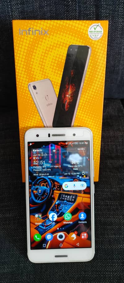 Infinix Hot 5 with Box accessories