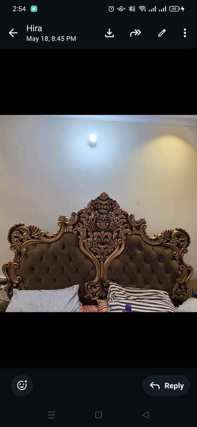 Bed set with two side drawers