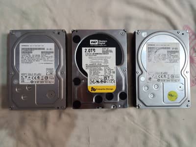 3tb, 2tb & 1tb HDD