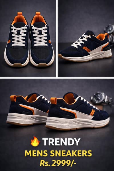 Trendy Men's Sneakers - Premium Quality Sports Shoes