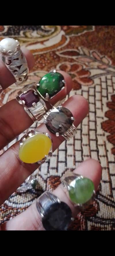 Emrald Ruby Neelam Feroza Aqeeq Moy najaf Durre Najaf Chandy Rings