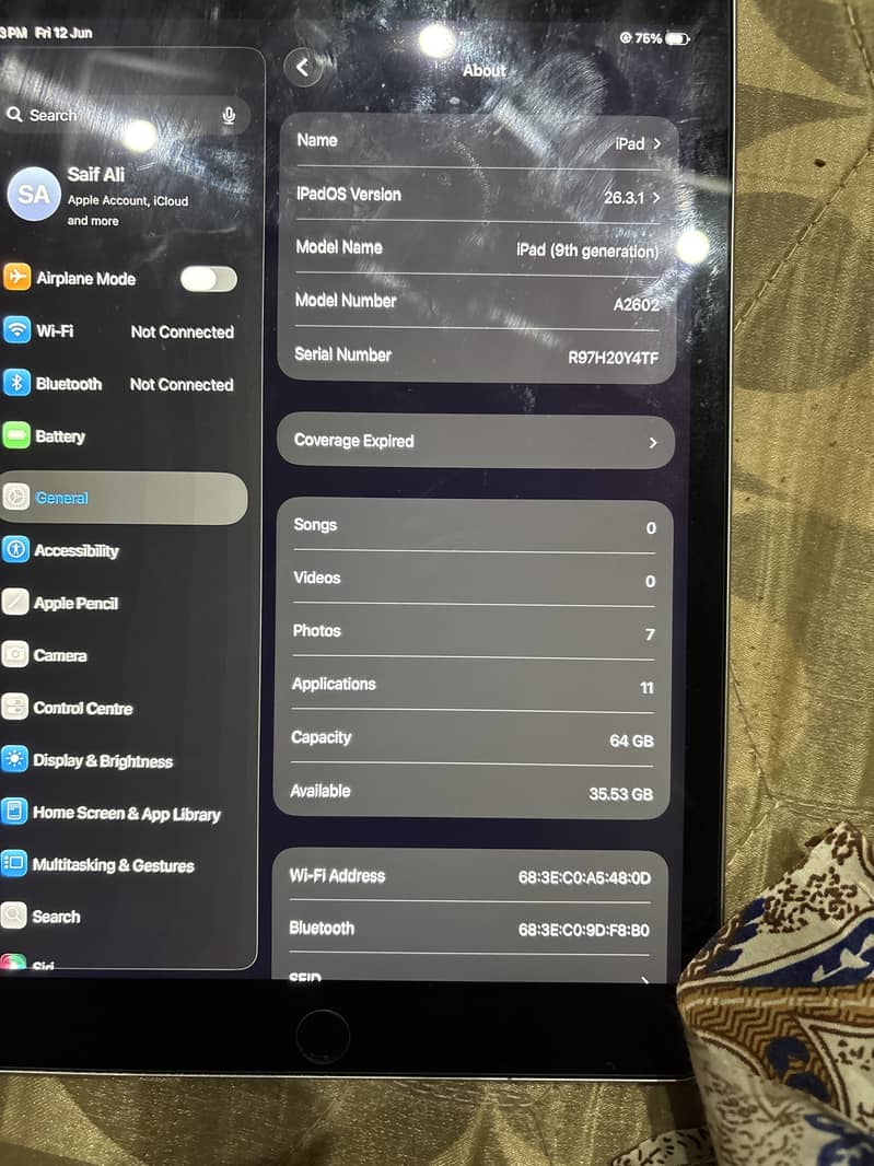 Ipad 9 generation 0