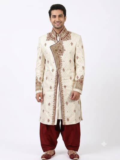 Designer Sherwani for Wedding - New/Stitched - Size/Large`
