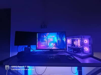 Gaming table with lights 