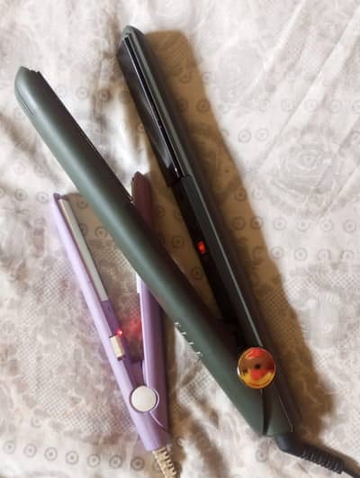 1 large and one small straightener