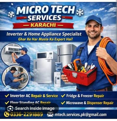 Fridge Repair - AC Repair - Microwave Repair - Deep Freezer Repair