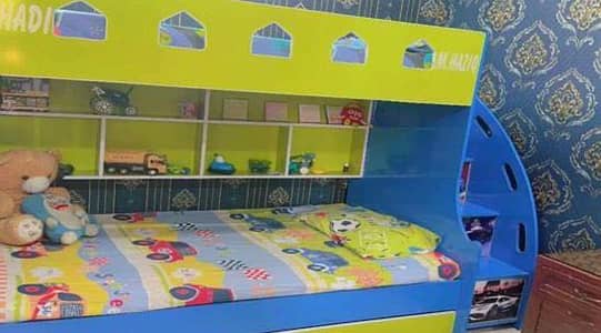 Kids Bed (3 in 1) 2 mattress for sell Hyderabad