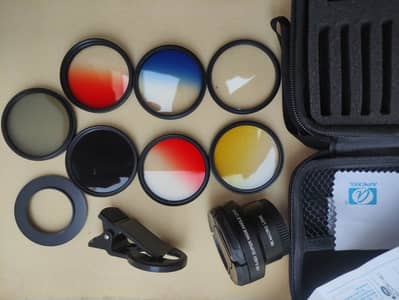 Mobile Lens Filter Kits 37/52mm CPL ND32 Full Color Filters