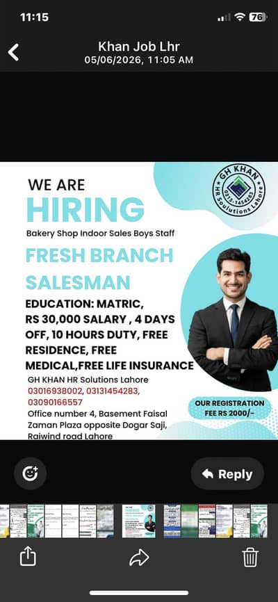 Hiring staff in urgent base