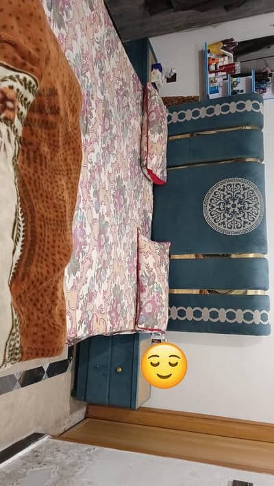 wooden bed set with dressing for sale .