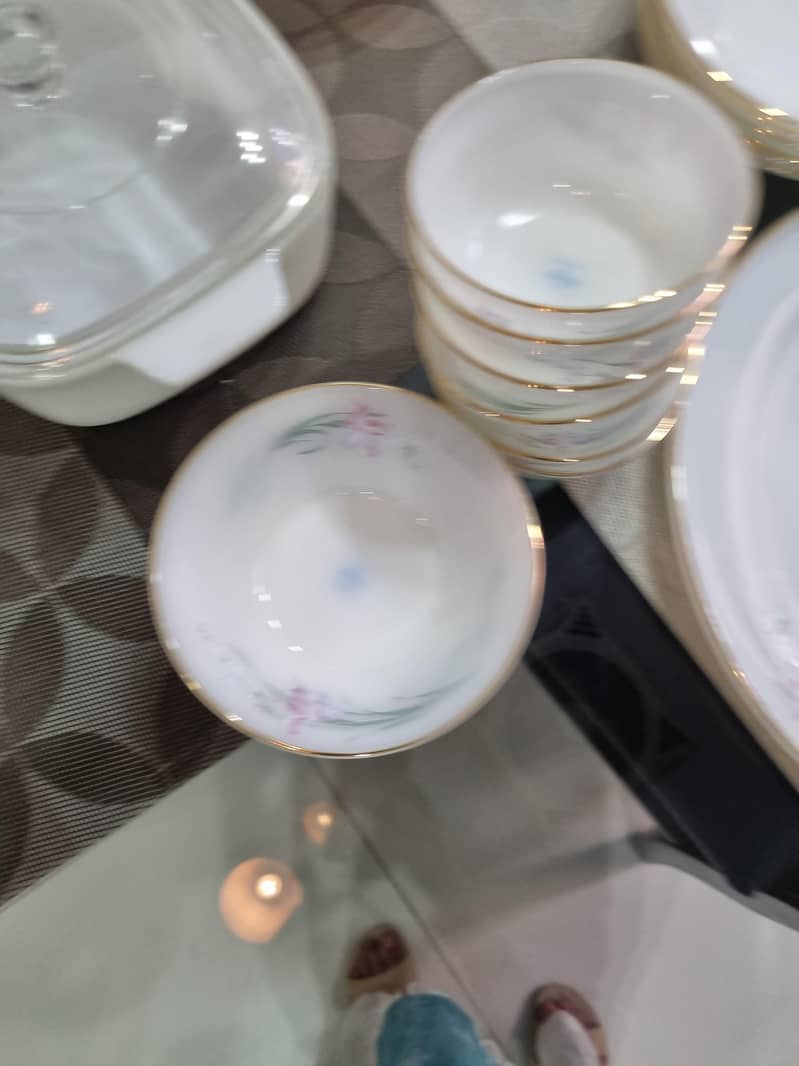 marble dinner set 4