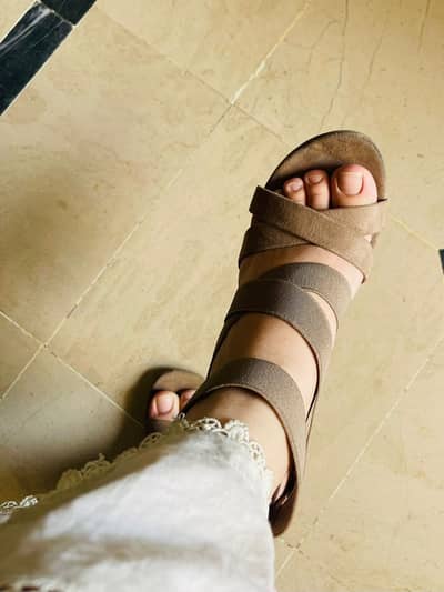 Brand New Ladies Heels –  Graceland Stylish Beige Sandals