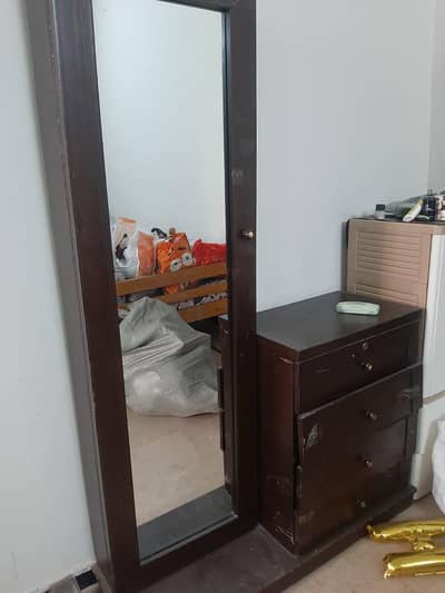 King Size Double Bed With 2 Side Table Dressing and Mattress