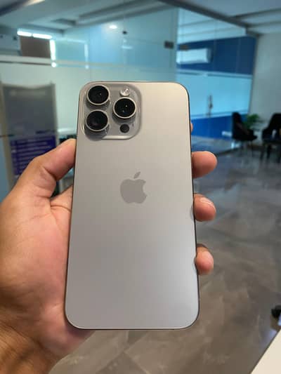 iPhone 15 Pro Max Natural Titanium JV Non-PTA | 10/10 Condition | Box