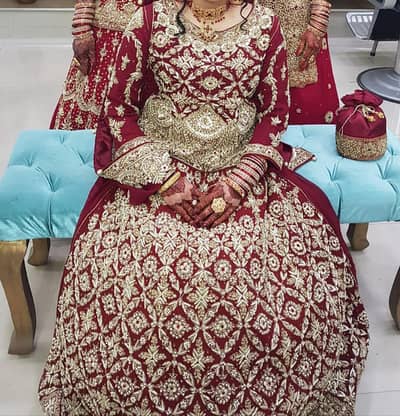 mehroon bridals lehnga