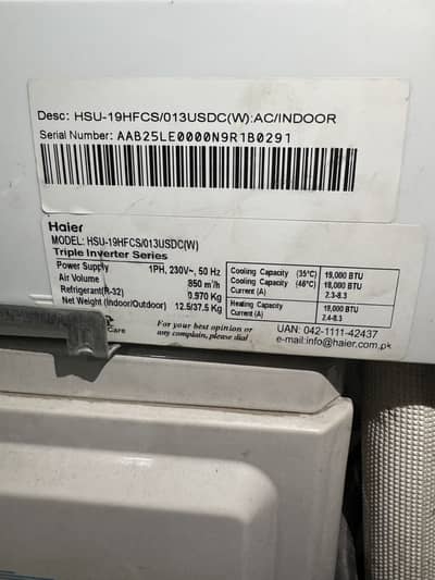 Haier Triple Inverter AC