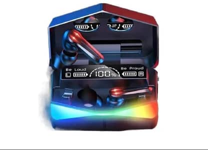 M28 Gaming Earbuds (RGB Mech Case + Power Bank) – Brand New