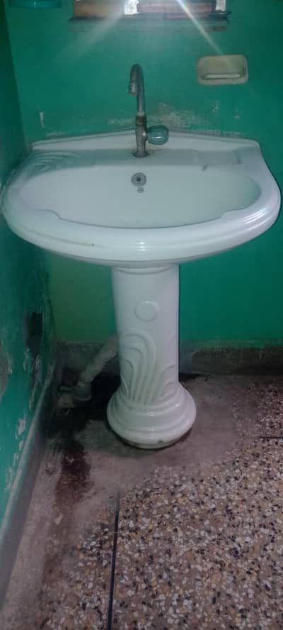 White Basin with Tap