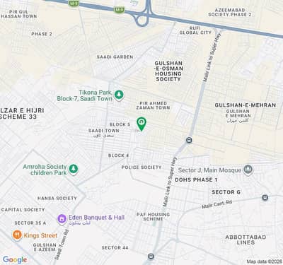 120 Sq. Yards, Corner, Leased Plot In Pir Ahmed Zaman Block 1