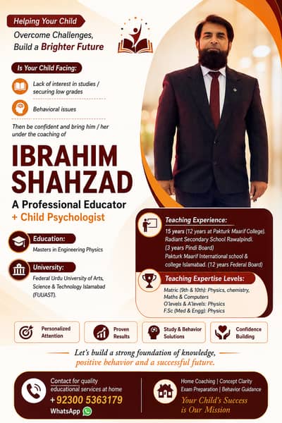 Professional Educator and Child psychologist