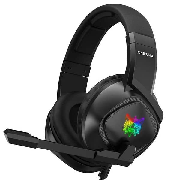 K19 RGB Wired Gaming Headset with USB and 3.5mm Audio for PS4, PC, Xbox, and Laptops