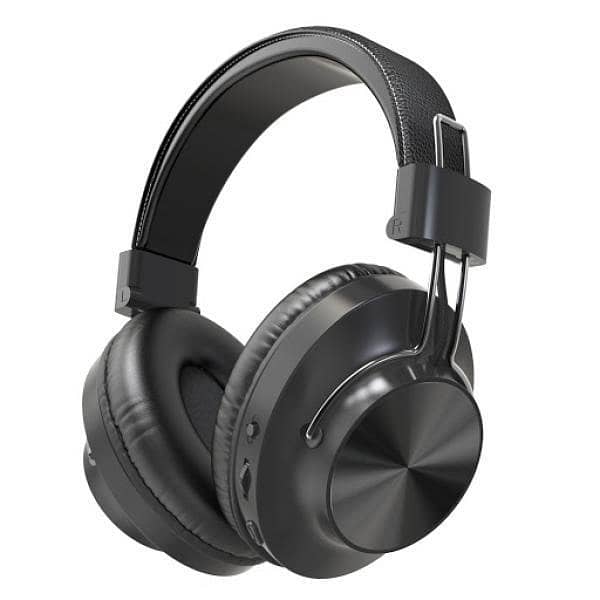 NIA S4000 Bluetooth Headphones Over-Ear with TF Card, FM Radio, AUX, 40mm Driver – Black