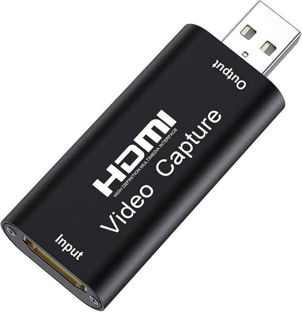 Speed-X SP-VC6A Video Capture Card USB 2.0 HDMI to USB 1080P Capture Device 4K Input Audio Video Capture Adapter Black for Streaming Recording