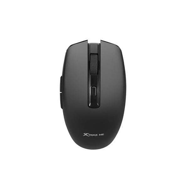 XTRIKE ME GW-224 Wireless Mouse 2.4G Bluetooth 5.2 Dual Mode 1600 DPI Ergonomic USB Mouse 6 Buttons for Laptop PC Android Black