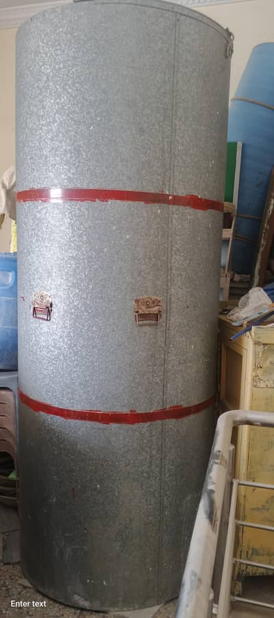 900 kg Metal Grain Storage Drum - Used, Excellent Condition