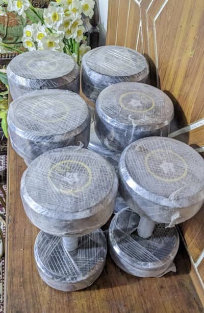 High quality rubber dumbells