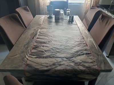 Dining Table || 6 Seater Dining Table || Luxury Wooden Dining For Sale