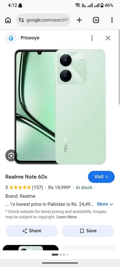 Realme Note 60x